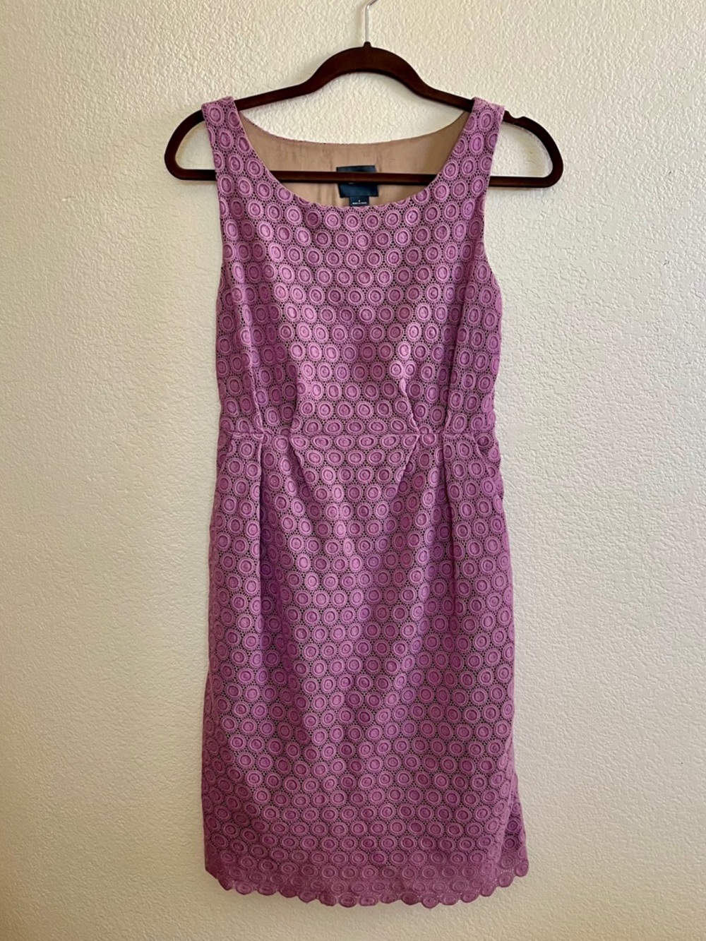 Anthropologie x Maeve Lavender Lace eyelet Midi Dress